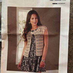 Beige Crochet Cardigan KIT